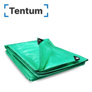 Тент тарпаулин строительный 90 гр/м2, размер 4x5м с люверсами